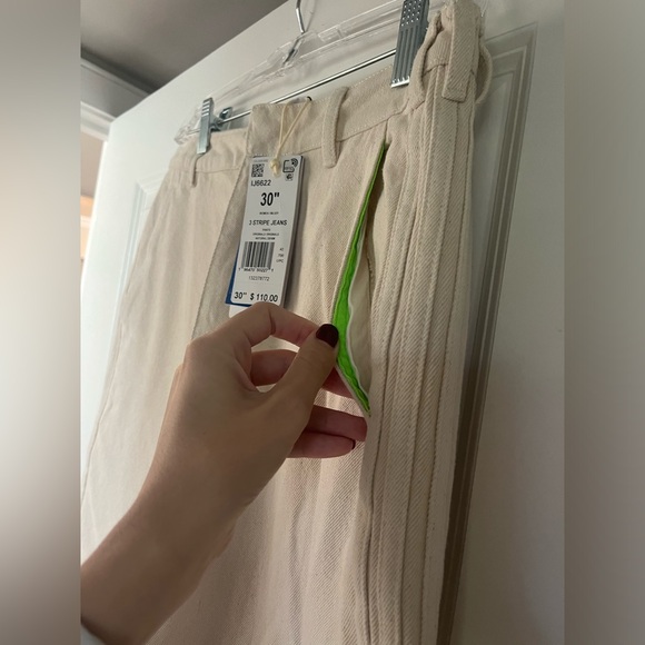 NWT ADIDAS ORIGINALS X KSENIASCHNAIDER 3-STRIPES JEANS - Picture 5 of 7